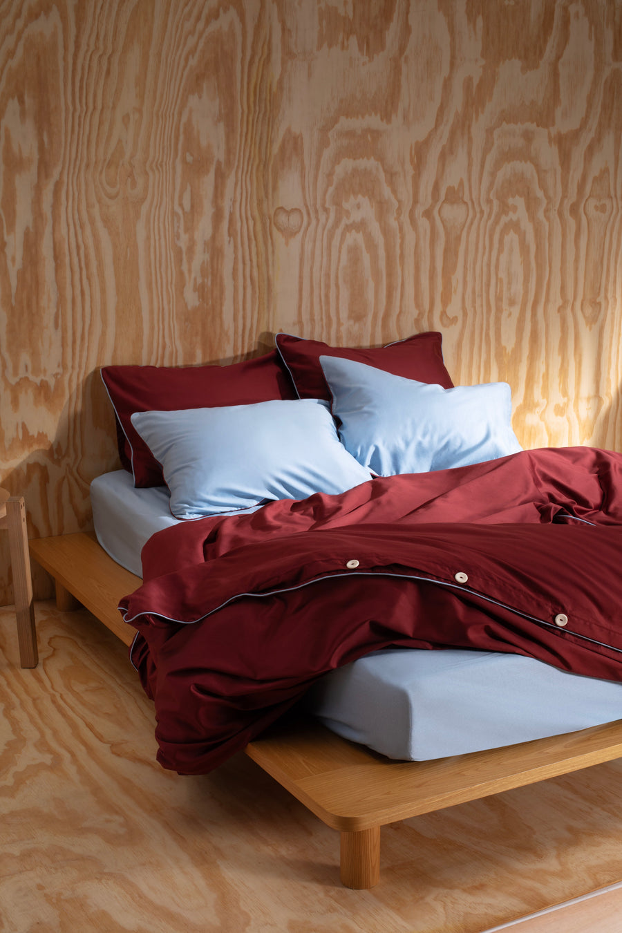 Capa Duvet Bordô Risca