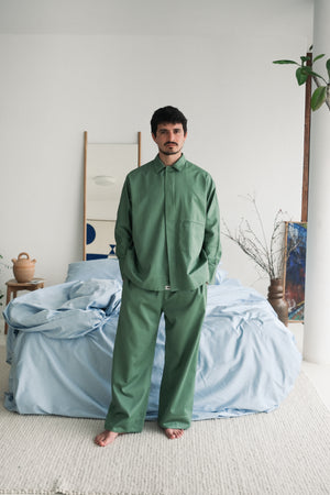 Kit Pijama Travessia Verde Folha