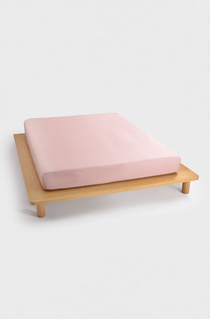 Lençol de Elástico Rosa Concha