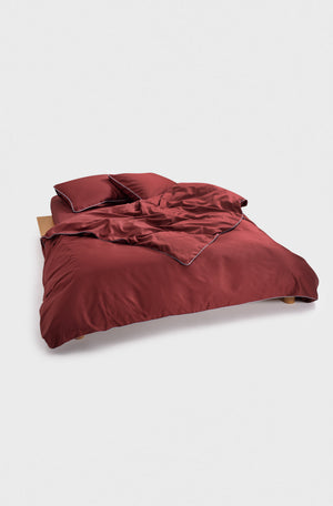Capa Duvet Bordô Risca