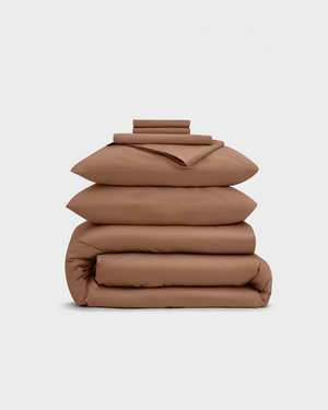 Pré Venda - Kit Cama Completa Marrom Avelã